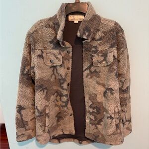 Vintage Havana Camo Fuzzy Jacket